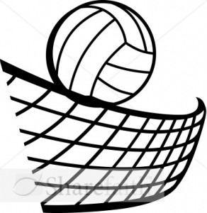 292x300 volleyball ball and net clipart great free clipart, silhouette - Volleyball Ball Drawing