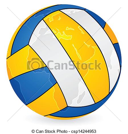 450x470 world map volleyball ball world map volleyball ball on a white - Volleyball Ball Drawing