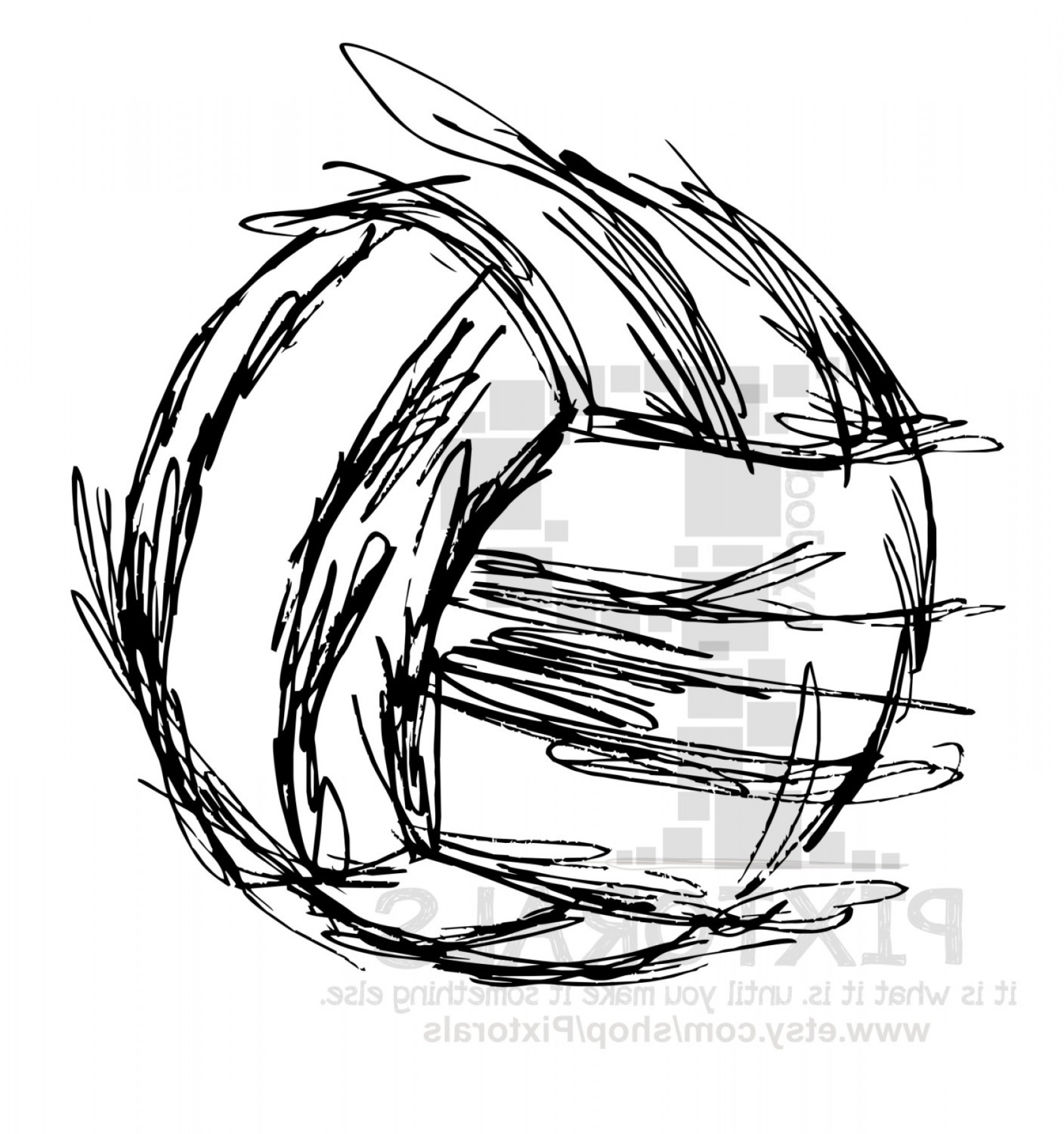 1689x1800 volleyball png sketchy soidergi - Volleyball Drawing