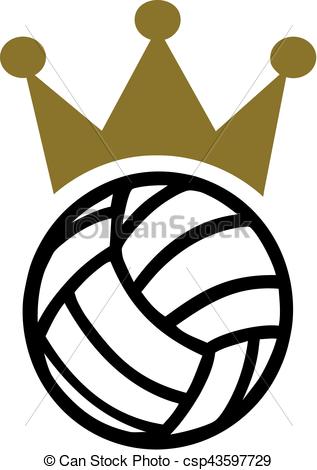 317x470 Volleyball Crown - Volleyball Drawing