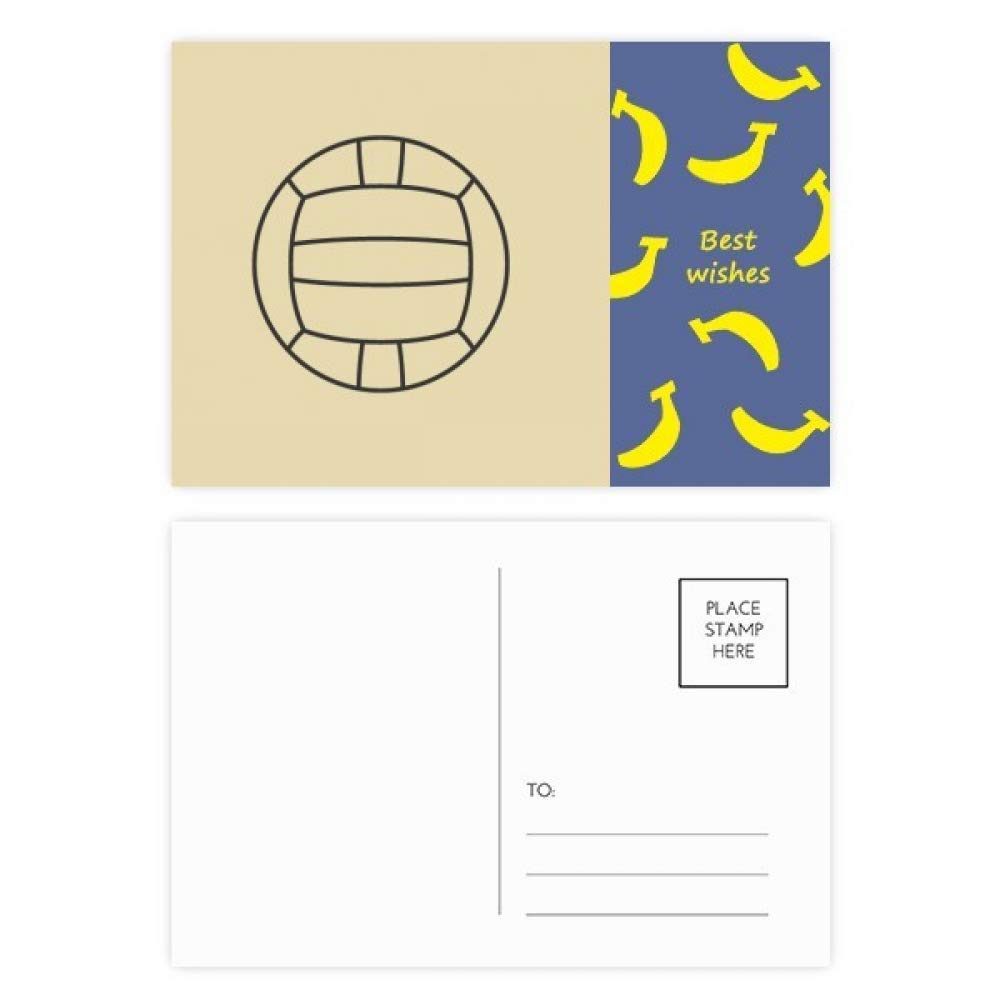 1000x1000 volleyball sport line drawing pattern banana postcard - Volleyball Net Drawing