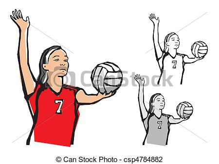 450x338 Volleyball Players Sketching Of The Volleyball Background - Volleyball Player Drawing