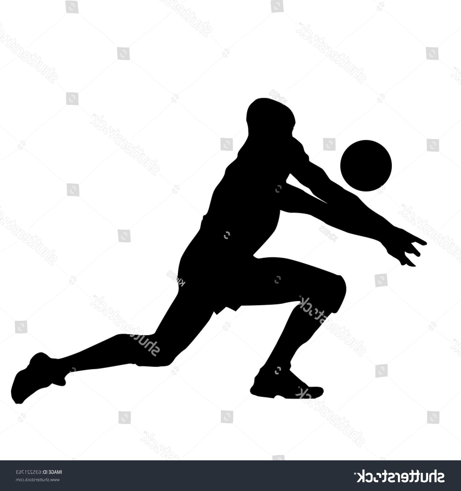 1500x1600 Best Stock Vector Illustration Of Abstract Volleyball Player - Volleyball Player Drawing
