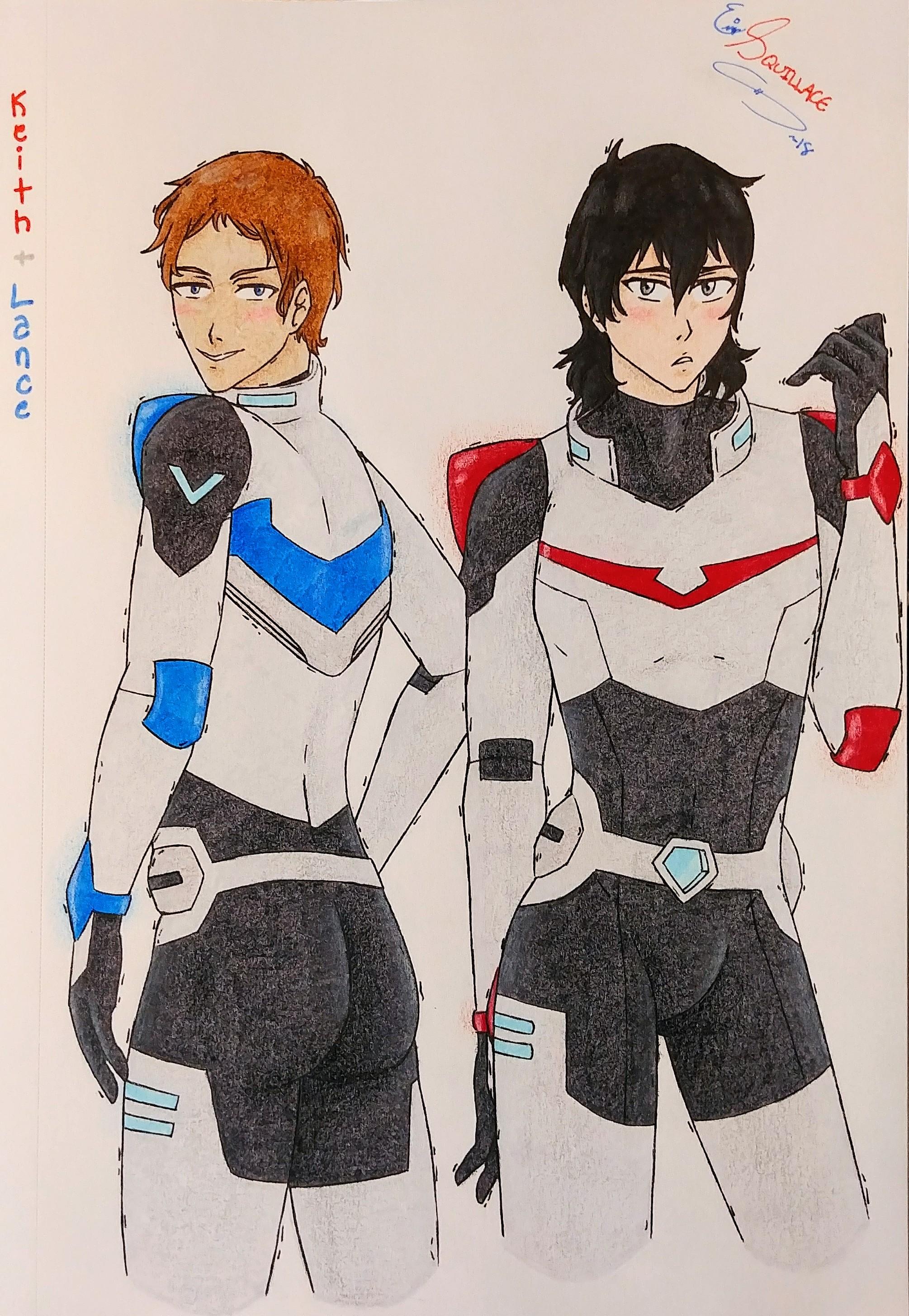 2010x2911 Lance And Keith Drawing, My Fav Characters Voltron - Voltron Drawings