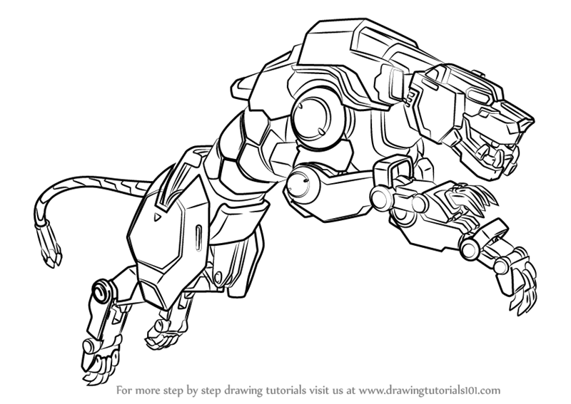 800x567 Learn How To Draw Yellow Lion From Voltron - Voltron Drawings