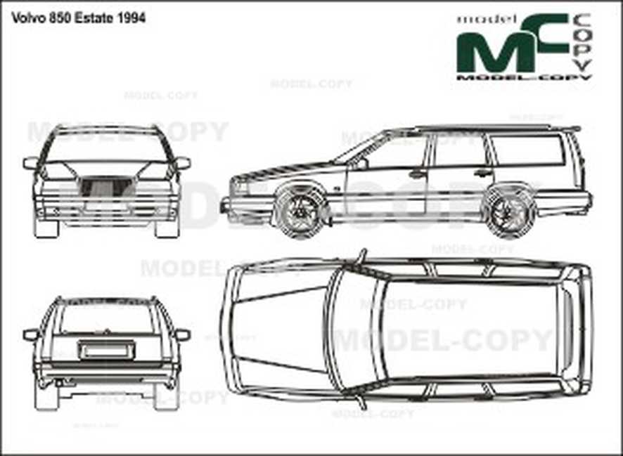 886x649 Volvo Estate - Volvo Drawing