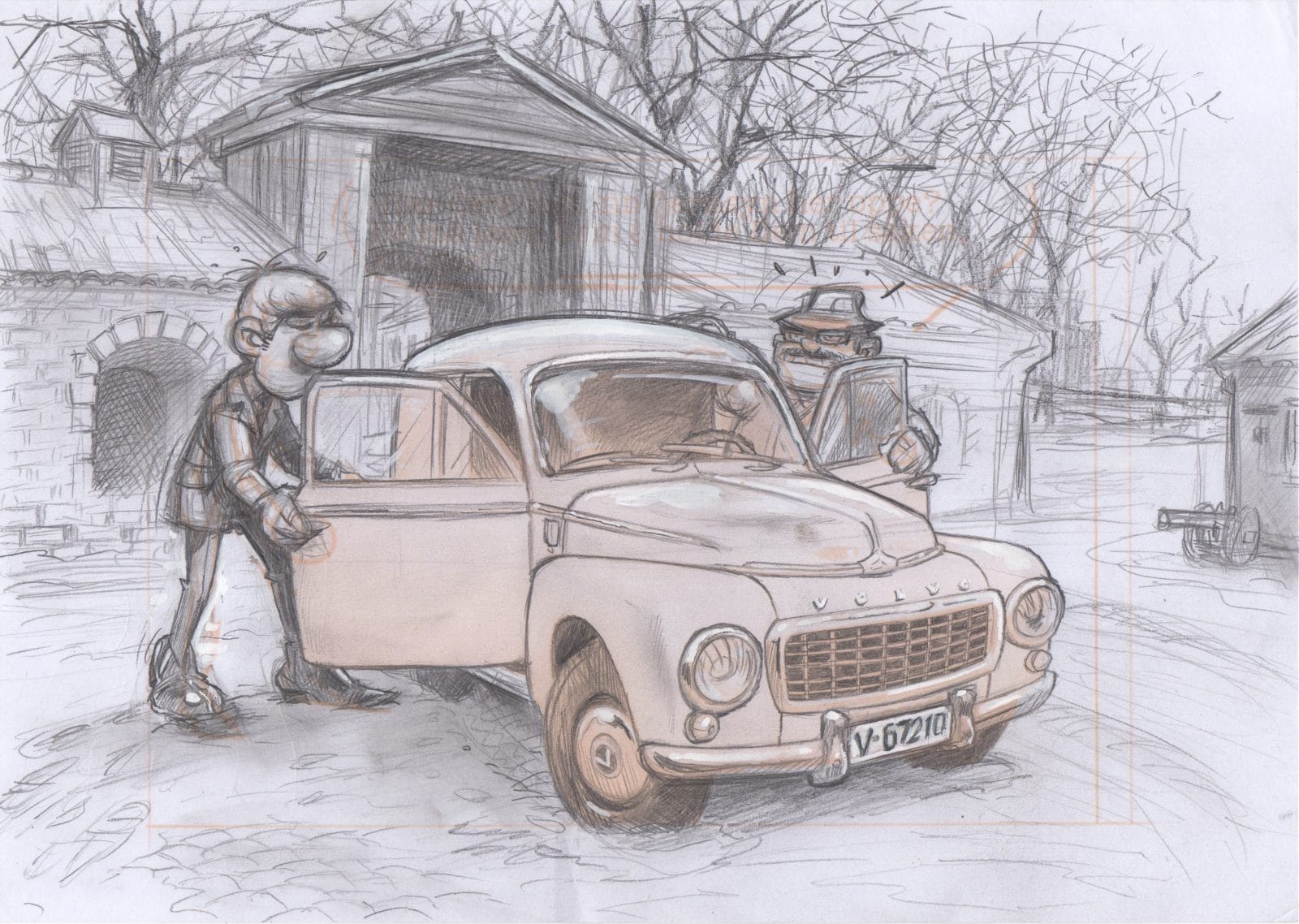 Volvo рисунок