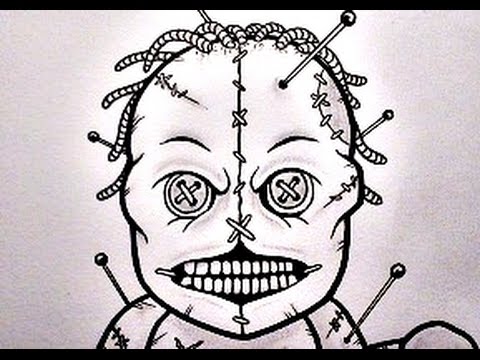 480x360 how to draw a voodoo doll - Voodoo Doll Drawing