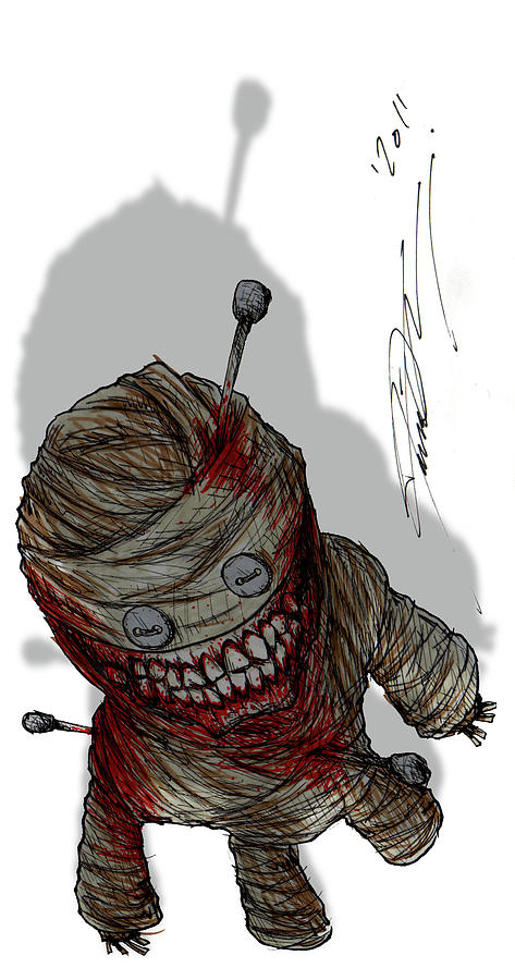 473x900 voodoo doll drawing - Voodoo Doll Drawing