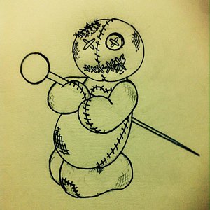 300x300 voodoo doll drawings fine art america - Voodoo Doll Drawing