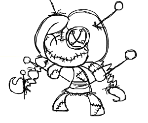 300x250 voodoo doll drawing - Voodoo Doll Drawing