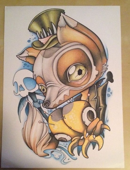 554x720 voodoo fox - Voodoo Drawings