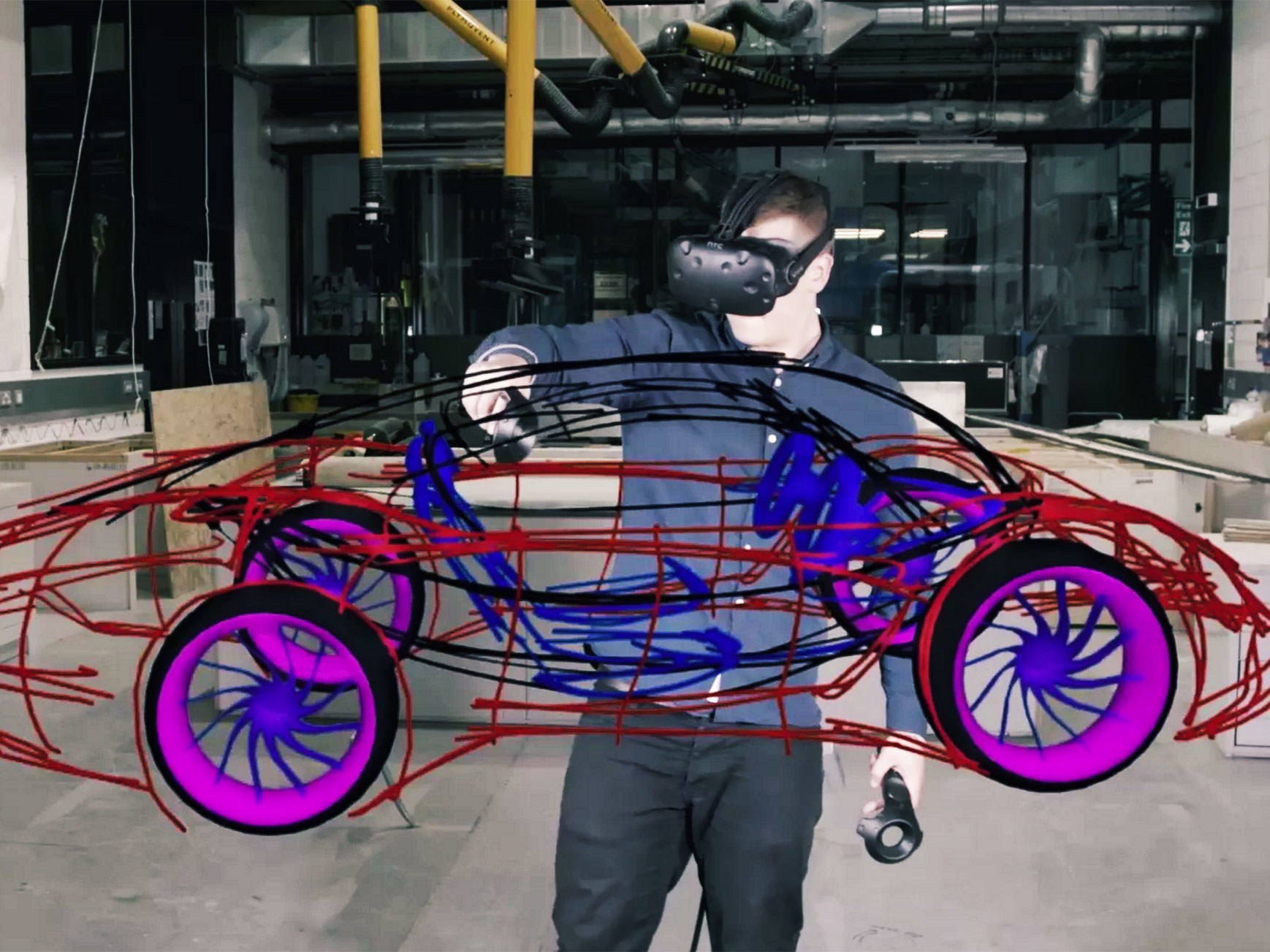 1738x1303 gravity sketch's wild vr app will let you draw in mid air wired - Vr Drawing