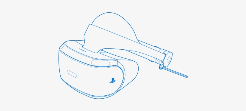 820x369 ps vr tech specs - Vr Headset Drawing