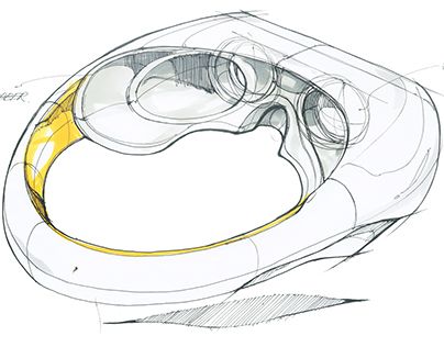 404x316 virtual reality head mounted display concept development stage - Vr Headset Drawing