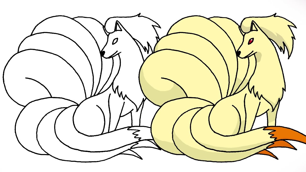 1280x720 How To Draw Ninetales - Vulpix Drawing