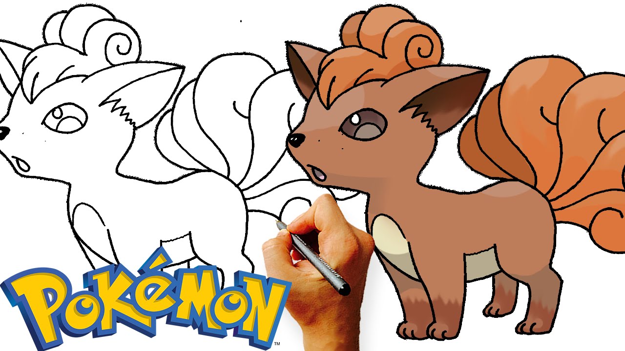 1280x720 How To Draw Vulpix Pokemon Step - Vulpix Drawing