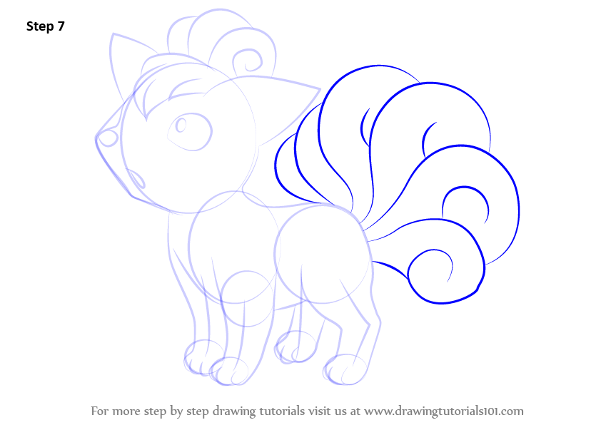 842x596 Learn How To Draw Vulpix From Pokemon - Vulpix Drawing