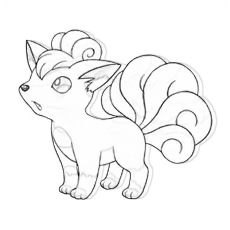 230x230 Vulpix Pokemon Db - Vulpix Drawing