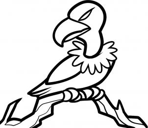 302x262 how to draw how to draw a vulture for kids - Vulture Drawing