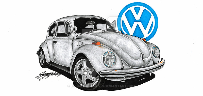 800x380 Vw Beetle - Vw Beetle Drawing