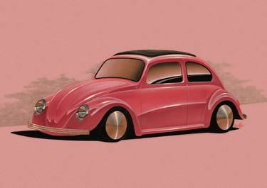 375x265 vw custom cal look bug drawing - Vw Bug Drawing