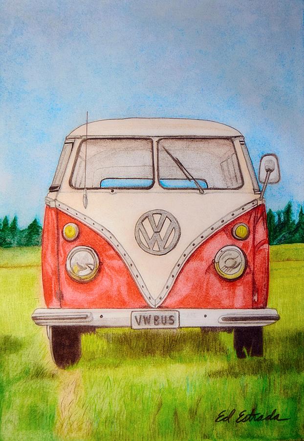 Vw Bus Drawing - Vw Bus Drawing. 