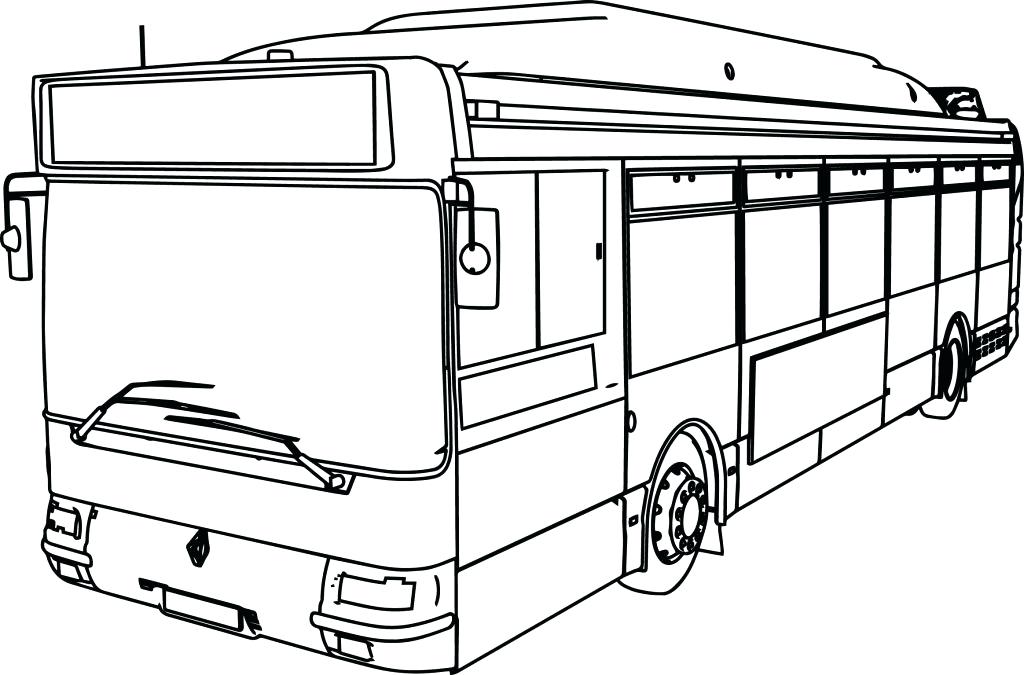 1024x675 Crafty Bus Coloring - Vw Bus Line Drawing