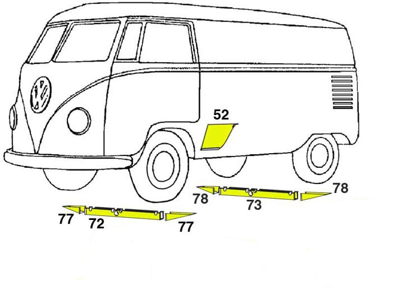 800x599 Vw Bus Repair Panels Mill Supply, Inc - Vw Bus Line Drawing