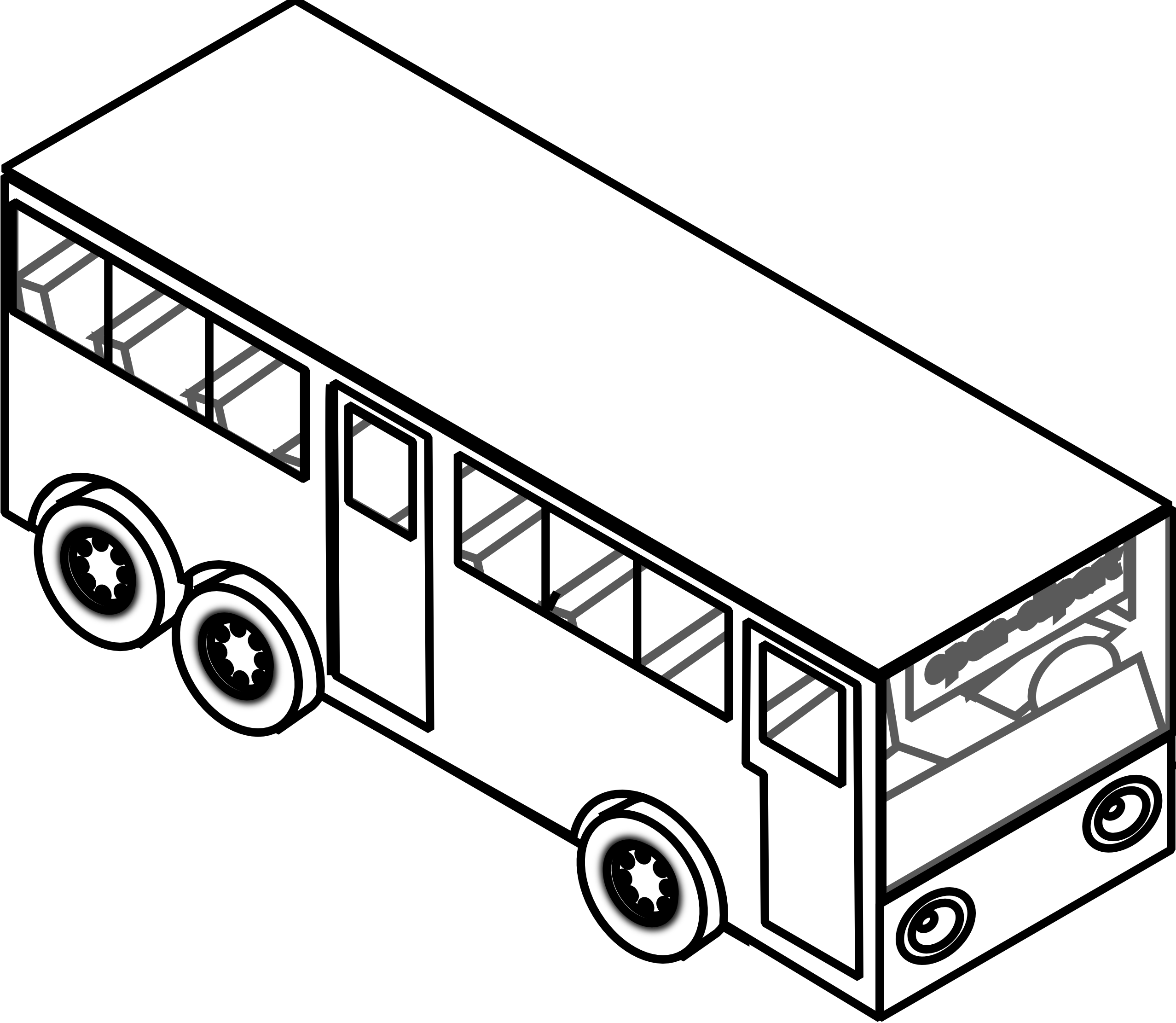 2555x2222 Volkswagen Drawing Black And White Transparent Png Clipart Free - Vw Bus Line Drawing