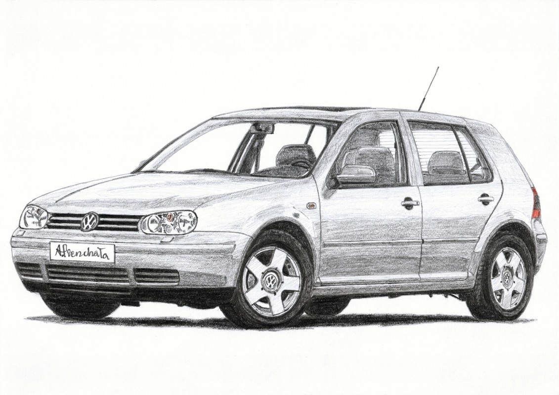 1131x800 volkswagen golf iv tobado - Vw Drawing