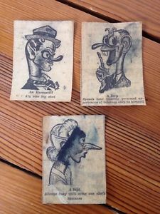 225x300 vintage antique wwii lot newspaper caricatures cartoons - Wacky Drawings