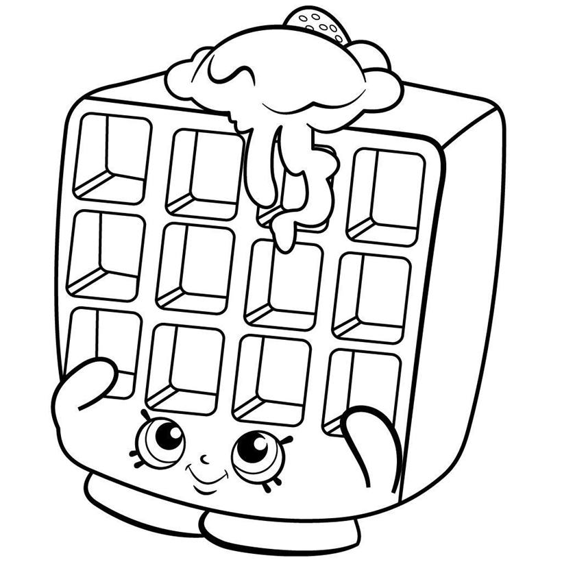 820x820 shopkins coloring pages great hand drawing waffle sue season - Waffle Drawing