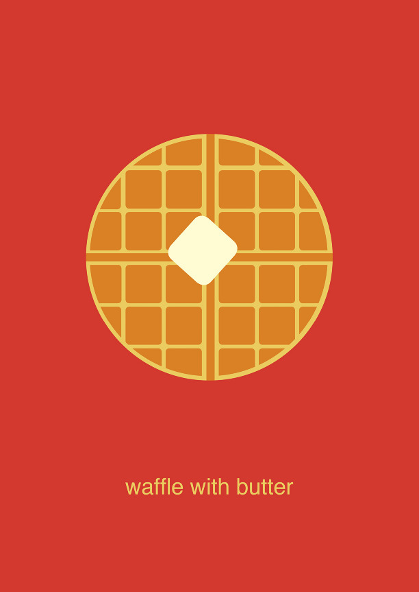 612x863 waffle with butter - Waffle Drawing