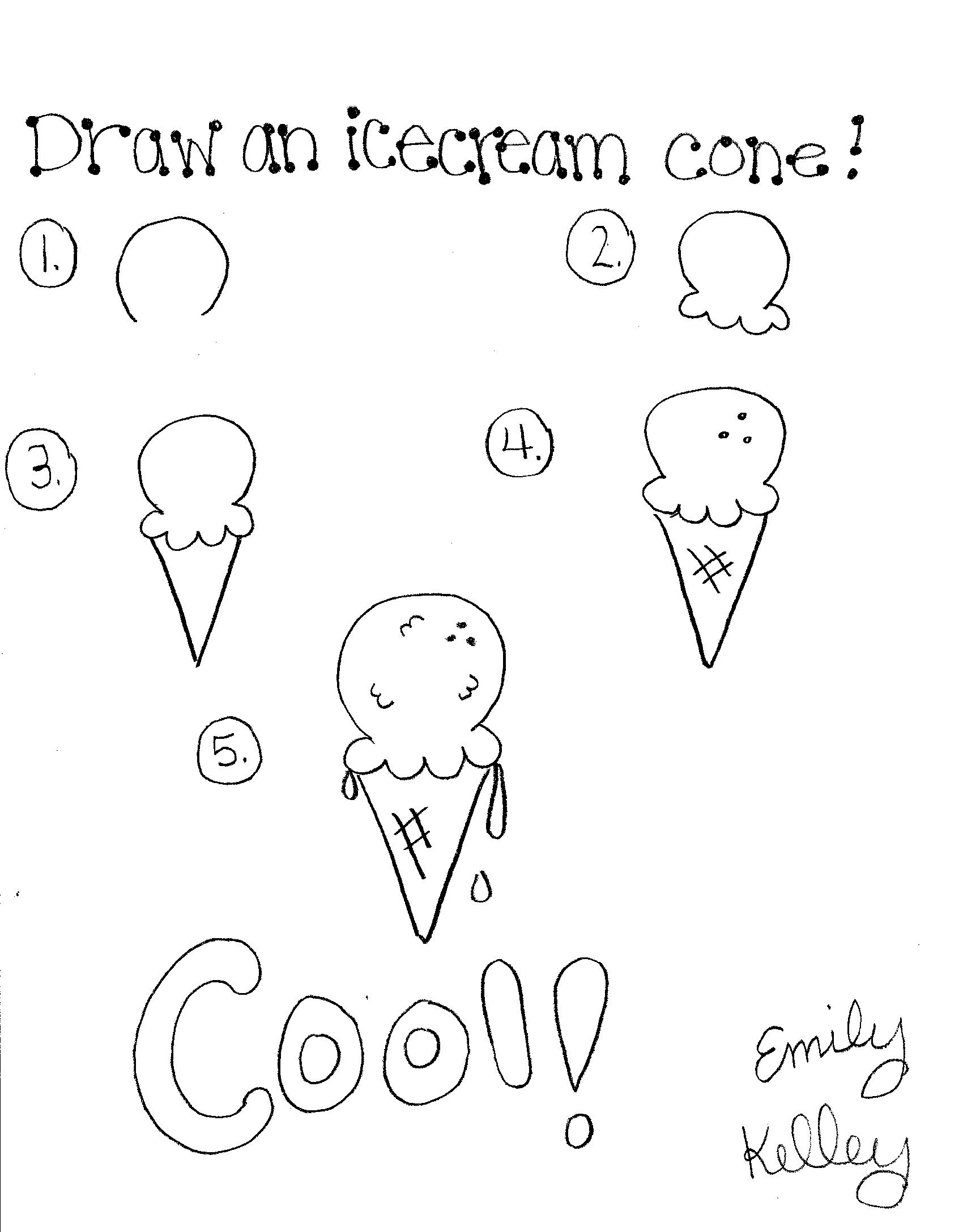 1700x2176 drawn waffle cone drawing - Waffle Drawing