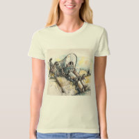 200x200 Wagon Train T Shirts - Wagon Train Drawing