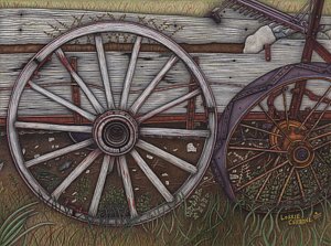 300x223 old wagon wheel drawings fine art america - Wagon Wheel Drawing