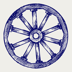 241x240 wagon wheel drawing photos, royalty free images, graphics, vectors - Wagon Wheel Drawing