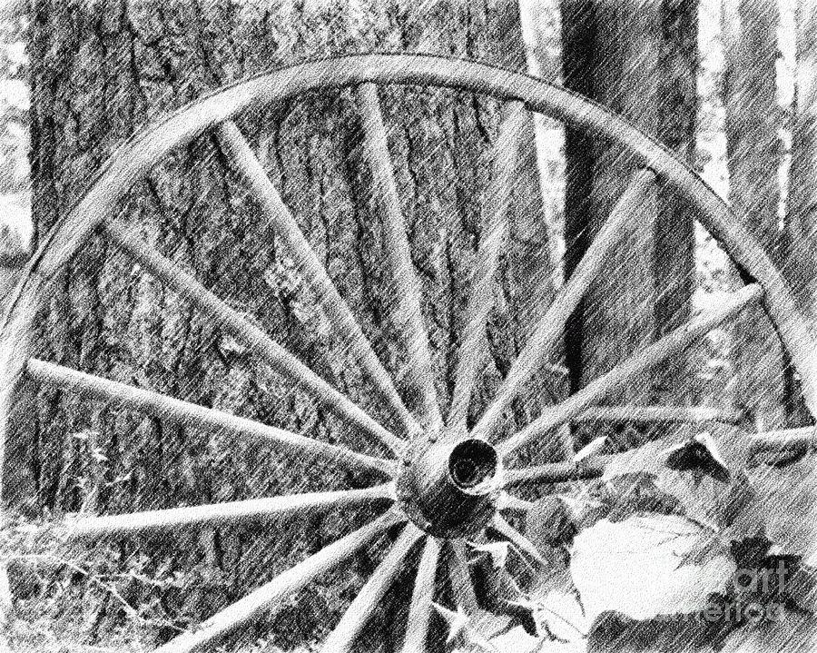 Wagon Wheel Drawing at Explore collection of Wagon