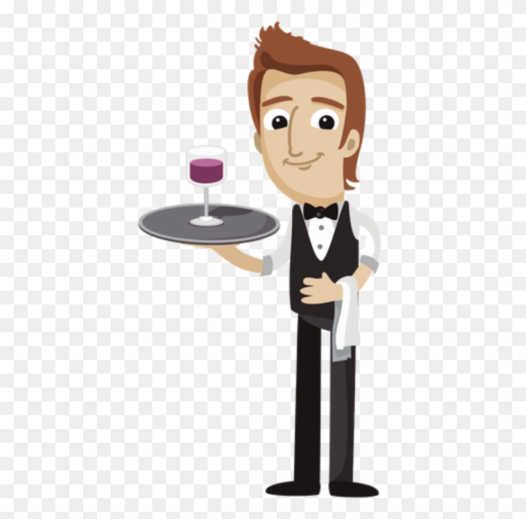 760x750 waiter drawing bartender cartoon encapsulated postscript cc0 - Waiter Drawing