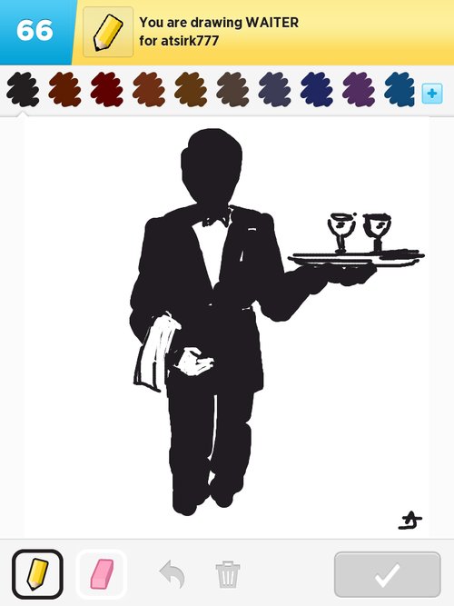500x667 waiter drawings - Waiter Drawing