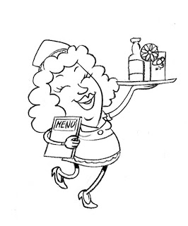 266x320 Pasquale Venanzio Waitress - Waitress Drawing