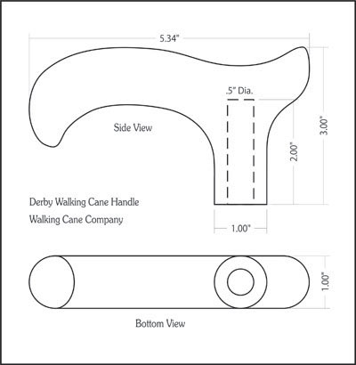 Walking Cane Size Chart