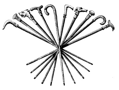 398x302 walking canes - Walking Cane Drawing