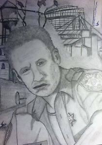 210x300 the walking dead's rick grimes seasons graphite pencil original - Walking Dead Drawings
