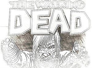 300x223 the walking dead drawing - Walking Dead Drawings