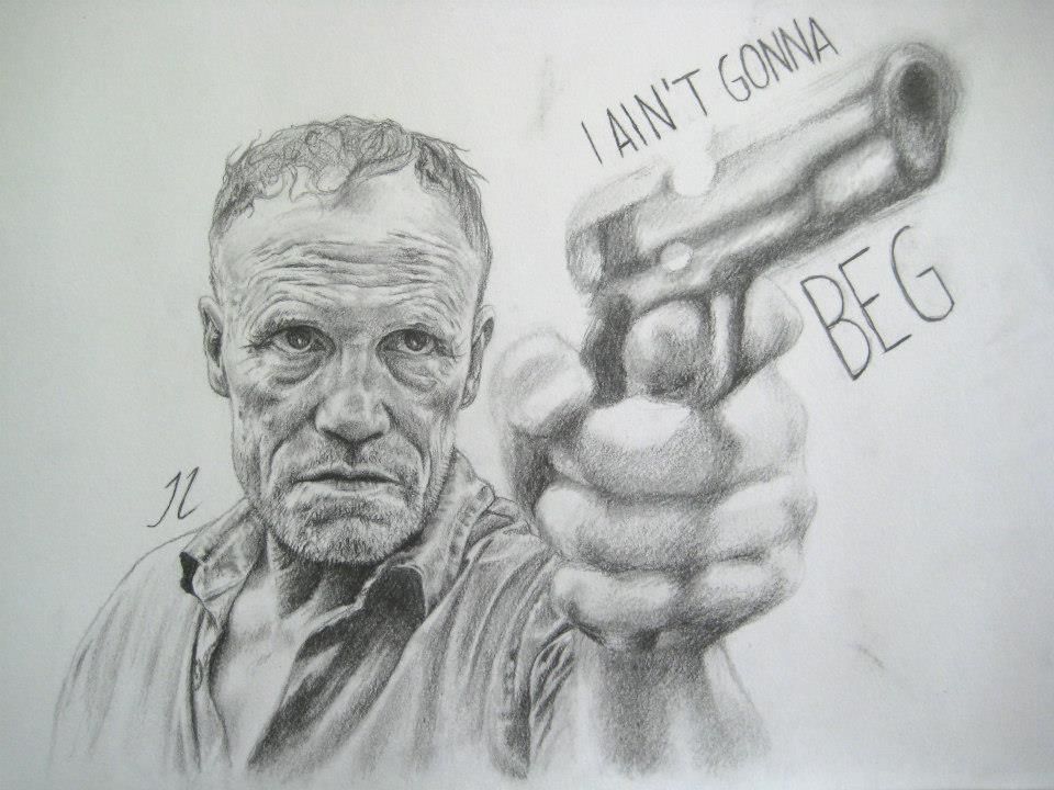 960x720 Easy To Draw The Walking Dead Captain Caveman Deadmeat - Walking Dead Drawings