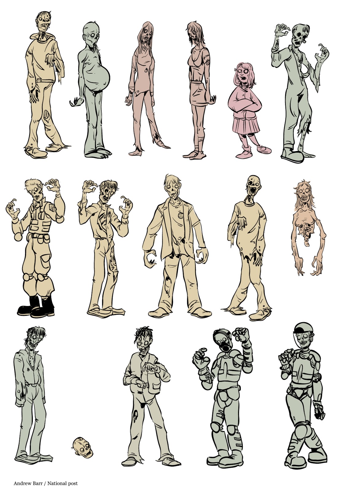 1108x1600 Tales From The Three Eyed Skull Art And Junk - Walking Dead Zombie Drawing