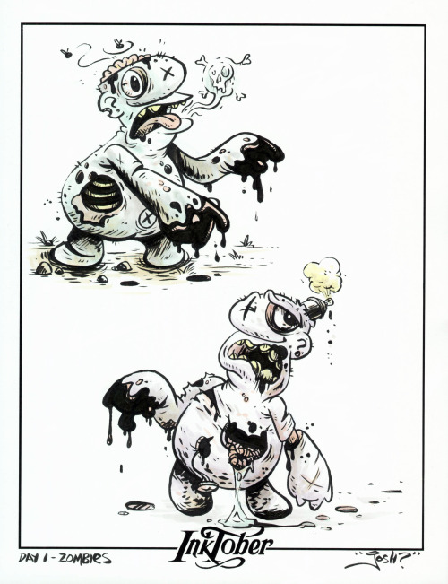 500x651 Drawing Illustration Cartoon Ink Sketch Dead Doodle Pen - Walking Dead Zombie Drawing