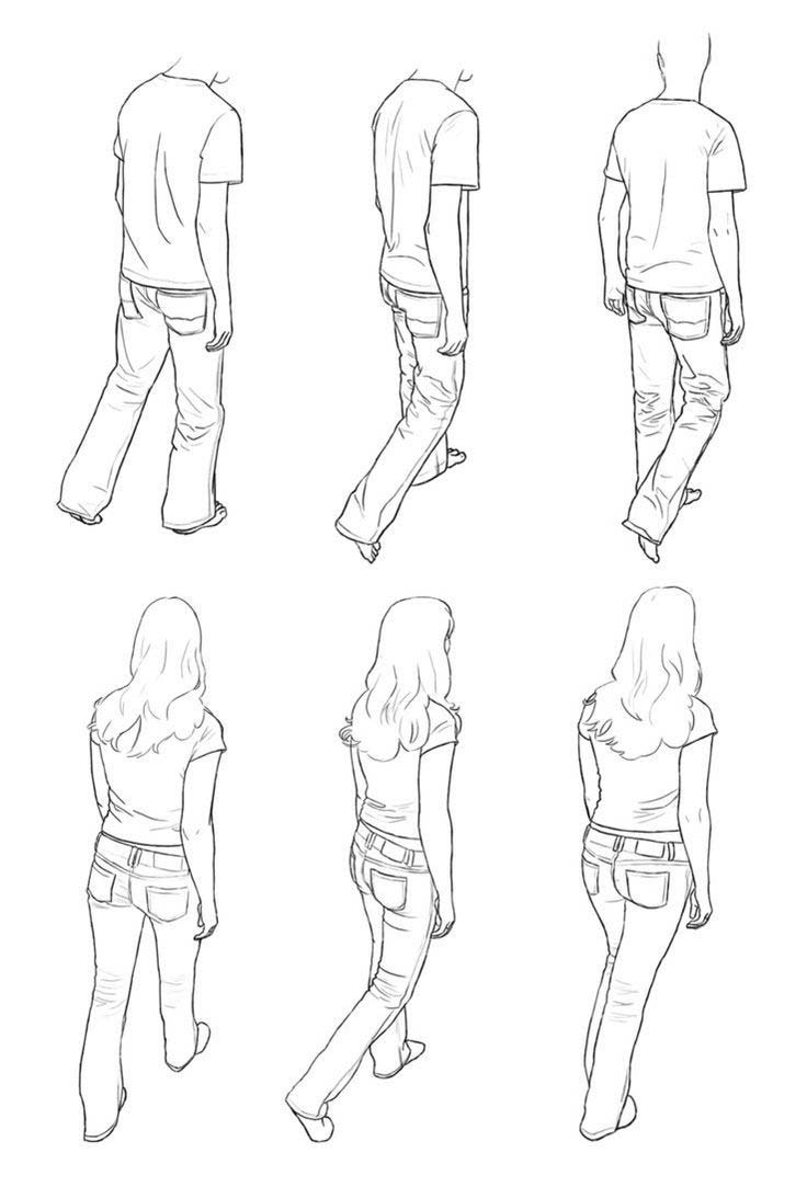 736x1083 Walking Drawing Reference And Sketches For Artists - Walking Drawing